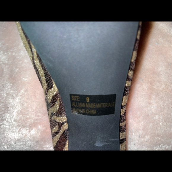 Sparkle Zebra Print High Heels - Picture 5 of 5